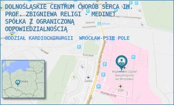ODDZIAŁ KARDIOCHIRURGII - DOLNOŚLĄSKIE CENTRUM CHORÓB SERCA IM. PROF. ZBIGNIEWA RELIGI - MEDINET SPÓŁKA Z OGRANICZONĄ ODPOWIEDZIALNOŚCIĄ - UL. HENRYKA MICHAŁA KAMIEŃSKIEGO 73A, WROCŁAW