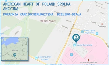 PORADNIA KARDIOCHIRURGICZNA - AMERICAN HEART OF POLAND SPÓŁKA AKCYJNA - UL. AL. ARMII KRAJOWEJ 101,  BIELSKO-BIAŁA