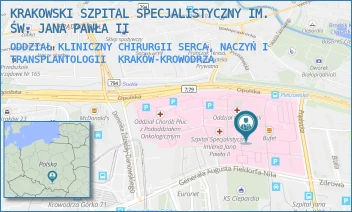 ODDZIAŁ KLINICZNY CHIRURGII SERCA, NACZYŃ I TRANSPLANTOLOGII - KRAKOWSKI SZPITAL SPECJALISTYCZNY IM. ŚW. JANA PAWŁA II - UL. PRĄDNICKA 80, KRAKÓW-KROWODRZA