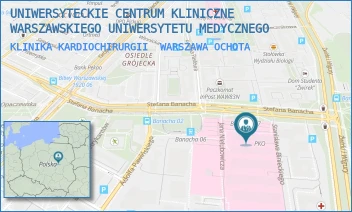KLINIKA KARDIOCHIRURGII - UNIWERSYTECKIE CENTRUM KLINICZNE WARSZAWSKIEGO UNIWERSYTETU MEDYCZNEGO - STEFANA BANACHA 1A, WARSZAWA OCHOTA