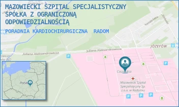 PORADNIA KARDIOCHIRURGICZNA - MAZOWIECKI SZPITAL SPECJALISTYCZNY SPÓŁKA Z OGRANICZONĄ ODPOWIEDZIALNOŚCIĄ - J. ALEKSANDROWICZA 5,  RADOM