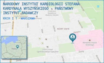 KKCH I T - NARODOWY INSTYTUT KARDIOLOGII STEFANA KARDYNAŁA WYSZYŃSKIEGO - PAŃSTWOWY INSTYTUT BADAWCZY - ALPEJSKA 42,  WARSZAWA